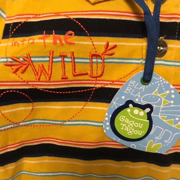 New Gagou Tagou shirt, long sleeves, size 2T - Picture 4 of 6